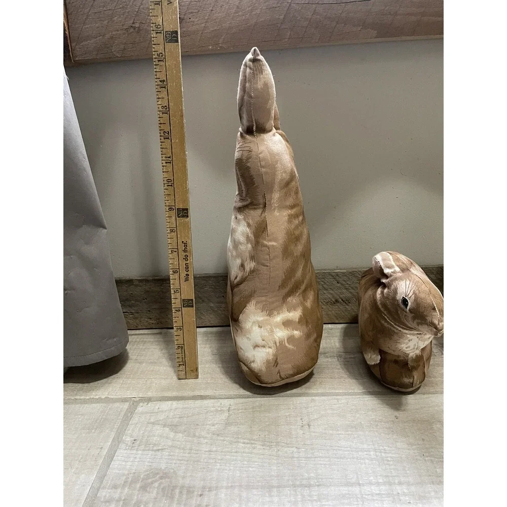 Vintage Brown‎ Rabbit Decorative Pillow Stuffed Animal 15